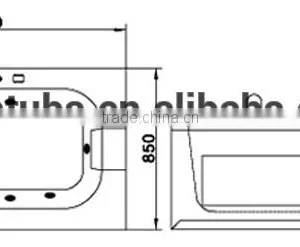 SUNZOOM ce Hydro Massage Bath Tub,indoor Whirlpool Hot Tubs,masaage Bathtub thumbnail-6