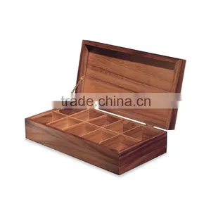High Quality Antique Wooden Tea Packaging Box With 12 Compartments thumbnail-3