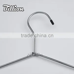 Wholesale Fashional Clothes Drying Hangers Metal Chrome Wire Laundry Hanger thumbnail-3