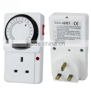Greenhouse Hydroponic Accessory Mechanical Timer/ 24 Hour Dual Outlet Grounded Timer/hydroponic Digital Timer Switch thumbnail-1