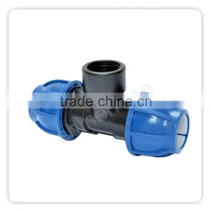 PP Compression Fittings Tees Female Offtake thumbnail-1