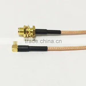 RG316 Electrical Plug Pigtail Cable 15CM RF SMA Female Switch MMCX Male Right Angle Plug thumbnail-2