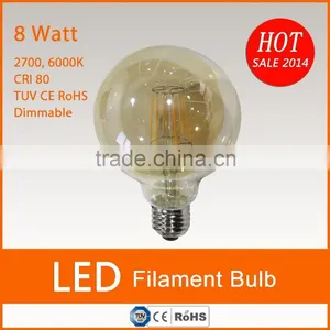 8w G125 Filament Led Globe E27 Dimmable thumbnail-1