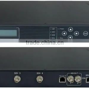 MPEG-2 4IN1 SD SDI ts ip Video Encoder (Embedded Audio,4SDI In,ASI+IP/UDP Out) thumbnail-1