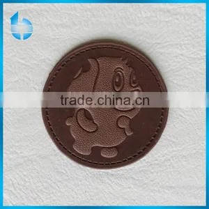 Custom Cartoon Decorative Leather Label Tag for Children's Winter Clothes thumbnail-1