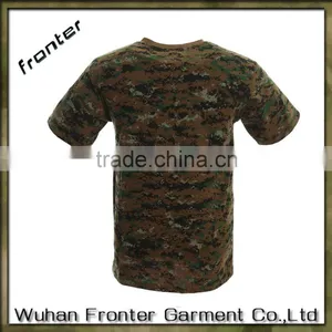 Camouflage Wargame Wear T-shirt Army Military Cotton T-shirt thumbnail-2
