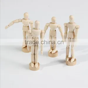 Pink Color Mini Doll Supply 10 "wooden Puppet Joints Wooden Crafts Processing Customized Manufacturers Selling Wholesale thumbnail-4