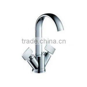 Amico Trivalent Chrome Plating Double Handle Basin Mixer thumbnail-1