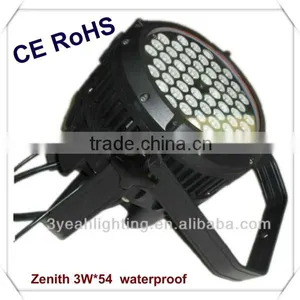 Alum Led Par Cans 54x3W Rgbw Waterproof Par Light Outdoor Light thumbnail-1