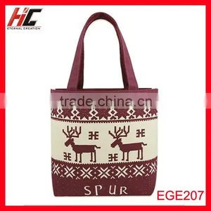 Popular Pattern for Canvas Shopping Bag Brown thumbnail-1