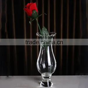 Beautiful Clear Crystal Glass Cylinder Vase Flower thumbnail-2