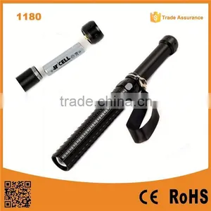 1180 Multi-function Self-defense Rechargeable Baseball Shape 3 w Led Camping Flashlight thumbnail-1