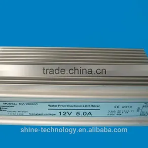 60w 12v Waterproof Constant Voltage LED Transformer With Ce&rohs thumbnail-1