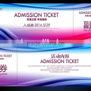 Exclusive High-end Thermal Paper Music Event Ticket Printing thumbnail-1