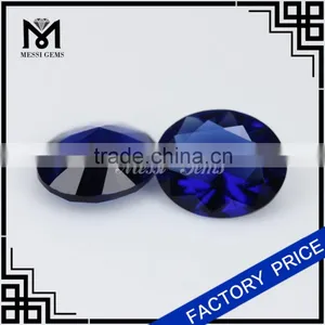 Synthetic Spinel Rough Spinel Gemstone Oval Bule Sapphire thumbnail-3