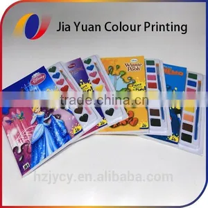 Hardback Perfect Bound Coloring Book Printing Services With Water Colour Brush thumbnail-2