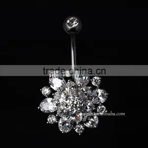 2015 Sexy Body Jewelry Cz Piercing Belly Button thumbnail-3