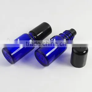 10ml Perfume Roller Ball Bottle Blue Glass Stainless Steel Bead Bottle thumbnail-3