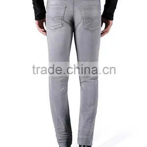Men'denim Pant Jeans Skinny Jeans for Men 100% Cotton Straight Leg Denim Jeans thumbnail-5