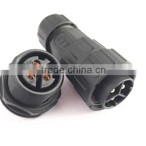 TUV UL Approved LLT 3 Pole Female Panel Mounted Waterproof Cable Connector thumbnail-1