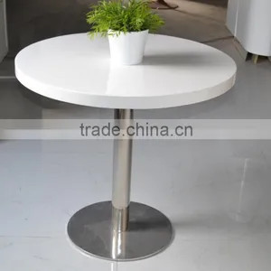 Artificial Stone Restaurant Dinning Table Top,solid Surface Round Marble Top Dining Table thumbnail-1