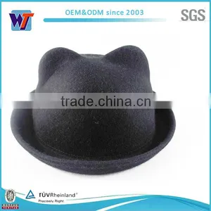 China Top Selling Red Wool Felt Hat Bodies With Cute Ears thumbnail-2