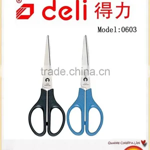 Deli Stainless Steel Scissors for Office Supplies , With Plastic Handle thumbnail-1