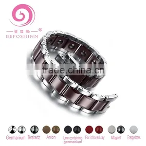 Negative Ion Infrared Germanium Tourmaline Health Energy Zircon Bio Magnetic Tungsten Bracelets thumbnail-3