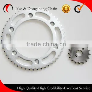 HIGH QUALTITY BEST PRICE HEAT TREATMENT Motorcycle Sprocket WY125 428-38T/15T thumbnail-1