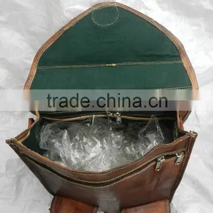Hand Made Real Leather Cross Body Shoulder Unisex Messenger Bag's thumbnail-4
