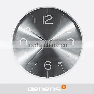 DEHENG 8'' Dimond Cut Effect Frame Metal Wall Clock thumbnail-2