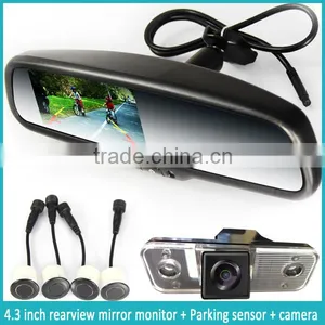 OEM Parking Sensors Rear View Mirror With Auto Brightness 4.3 Inch Lcd Monitor thumbnail-2