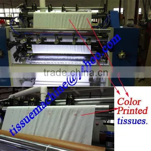 Italy Design Embossing Laminating Printing High Speed Automatic Pocket Facial Tissue Production Line thumbnail-3