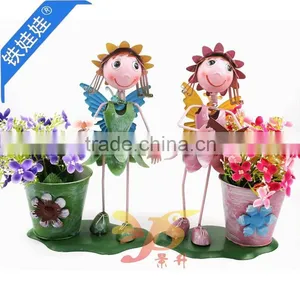 Lovely Dolls Metal Doll Folk Art Metal Crafts Home Decoration Wholesale YiWu thumbnail-1
