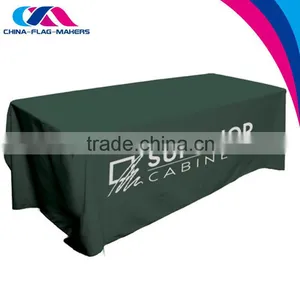 Custom Logo Polyester Fabric Tablecloth thumbnail-1