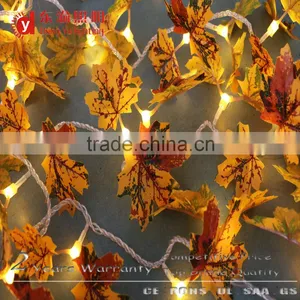 Beautiful 10m 100LED Maple Leaf Shape Decoration Rope Light thumbnail-2