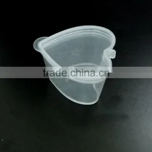 Plastic Heart-shaped Soy Sauce Container Heart Pettern thumbnail-1