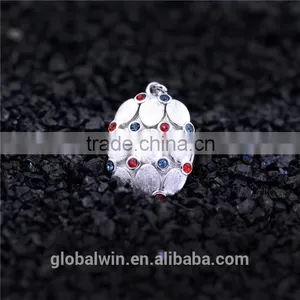 Royal Silver Pendant CZ Stones 925 Silver Charm European Jewellery Gift for Party Hancraft Charm PETY030 thumbnail-5