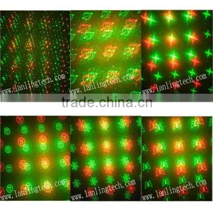 Mini Star Show Laser Lights 100mW RG 6Gobos Mini Twinkling Laser Light thumbnail-2