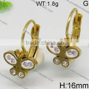 Newest Wholesale Gold Plated Earring With Crystal thumbnail-1