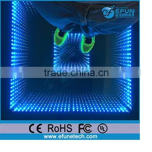 1M Rgb Color Led Dance Floor,dmx Rechargeable Mirror Dance Technology 3d Flooring thumbnail-1