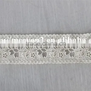 Lastest Product Flower Natural Tulle Cotton Lace in 5.5cm for Wholesale thumbnail-2