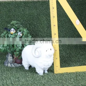 Realistic Taxidermy Replica Decor Plastic Sheep Figurines thumbnail-6