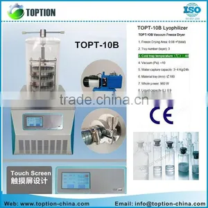 Laboratory Vacuum Freeze Dryer Lyophilizer Top Press Type Drying Equipment for Sale thumbnail-1