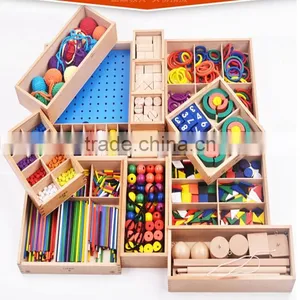 Kids Wooden Educational Toy Froebel Set With 15 Types Teaching AIDS thumbnail-1