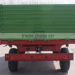 Hot Sale Euro Style Tractor Use Hydraulic 7Ton,heavy Duty Farm Tipping Trailer, Rear and Side Tipping With CE thumbnail-4