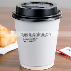 Choice 10, 12, 16, and 20 Oz. Black Hot Paper Cup Travel Lid/ Plastic Coffee Cup Lid thumbnail-2