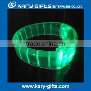 Promotional Gifts Concert Decor Flashing Led Light up Bracelets thumbnail-1