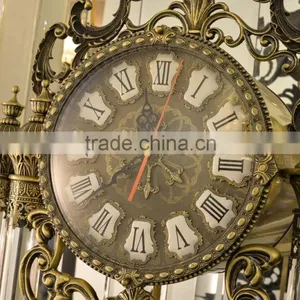 Antique Design Copper Grandfather Clock, Vintage Decorated Floor Clock, Art Gold Royal Floor Clock thumbnail-4