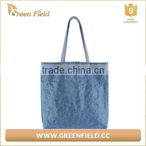 Fashion Brown Paper Tyvek Tote Women Bags Handbag Custom Printed thumbnail-3